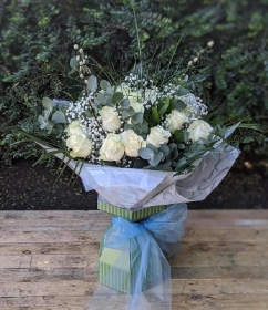 White Rose Floral Box