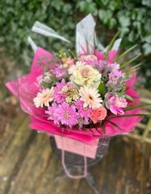 Pink Florists Choice Gift Bag