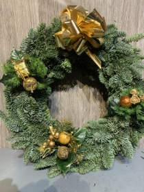 Decorated Spruce Wreath