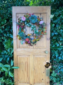 Autumn Robins Door Wreath