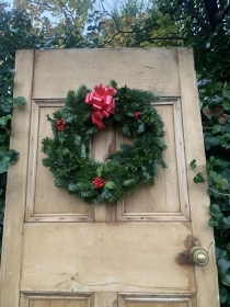 Fresh Spruce & Holly Wreath