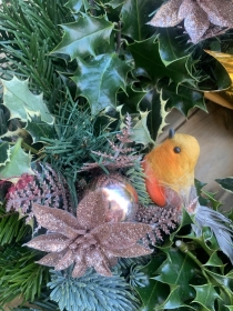 Fresh Wreath with robin