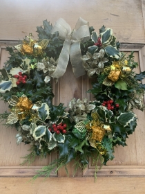 Luxury Decorated Holly Wreath