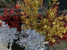 Metallic Plated Ruscus