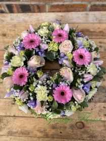 Pastel Shades Wreath