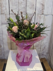 Pink Rose & Lily Floral Box