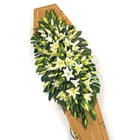 White Lily Double Ended Spray